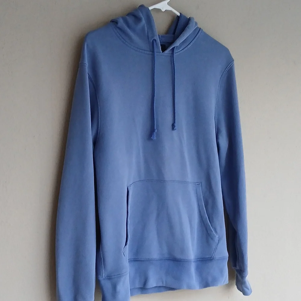 J.CREW Hoodie Blue Cotton Authentic Fleece Medium
